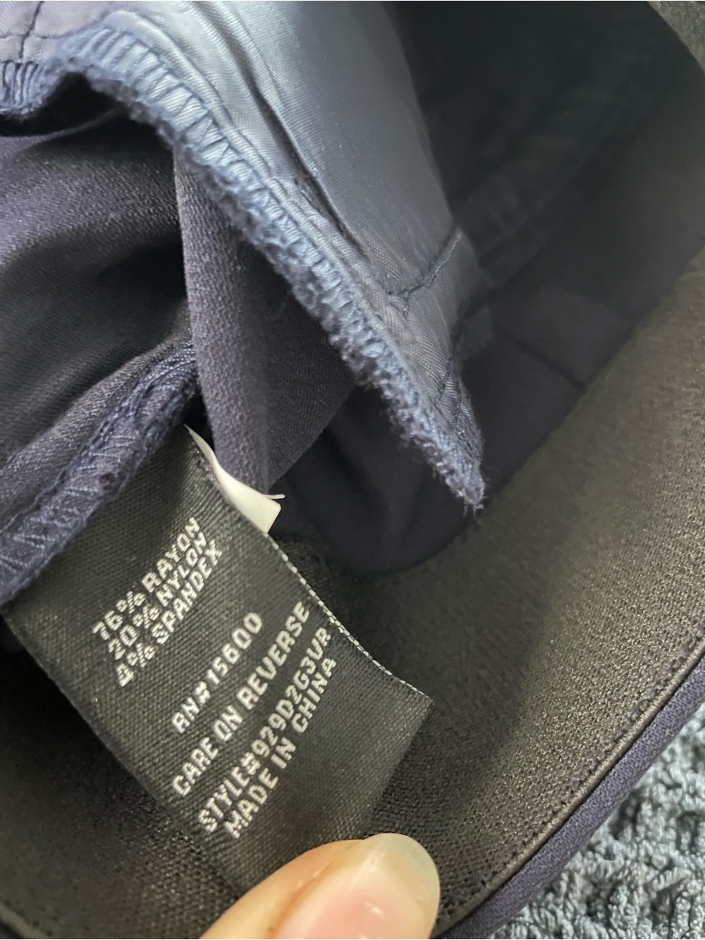 Violets & Roses | Women’s High Rise Straight Pant | Work Pants in Navy | NWT - Picture 11 of 15